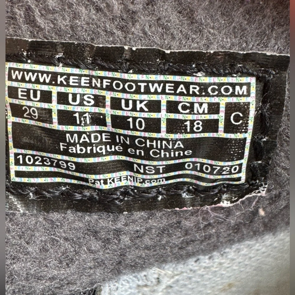 Keen Kids Winter Gray‎ Boots Waterproof Insulated Toddler Size 11